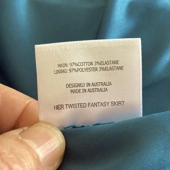 🌷2 for $20🌷 vintage Alannah Hill pencil Skirt SIZE 4 stretch Floral - Picture 7 of 7